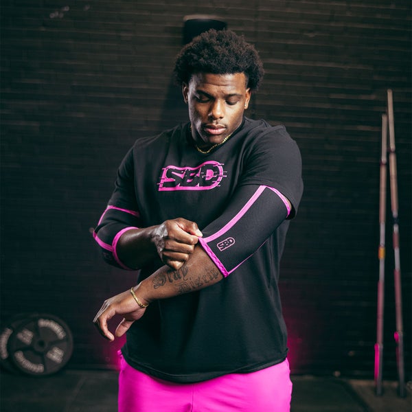 SBD Nova Kyyn&auml;rl&auml;mmitin 7mm (2kpl) (26) - Musta/Hehkuva Pinkki